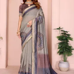 GULKEE FAB Ethnic Motifs Printed Saree with Blouse Piece-picture-34
