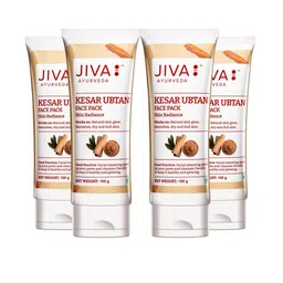 Jiva Set Of 4 Kesar Ubtan Face Pack With Turmeric - 100g Each-19