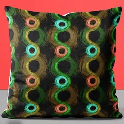 ArtzFolio Multicoloured Set of 2 Square Cushion Covers image 2