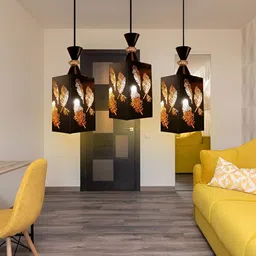 KINIS Black & Orange Quirky Ceiling Lamp-image-29