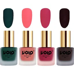 VOLO Set Of 4 Velvet Matte Nail Polish- 8 ml Each- Shade- 12- 41- 43- 45-image-60