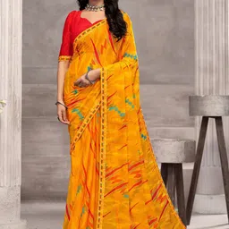 Pandadi Saree Poly Chiffon Sarees-11