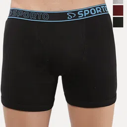 Sporto by Macho Men Pack Of 4 Short Trunk Sprto_M1030-B1-G1-M1-Olv1-S-picture-12