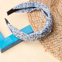 Jewelz Women Blue & White Printed Hairband-image-77