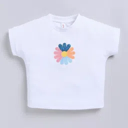 giniekids Girls Embroidered Cotton Top-picture-1