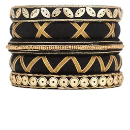 Taasha Craft Set Of 5 Threads Bangles image 3