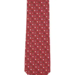 Van Heusen Men Red & White Printed Skinny Tie-image-91