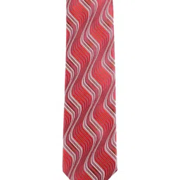 Alvaro Castagnino Men Red Striped Skinny Tie-picture-55