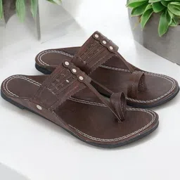 DFR Men Ethnic Comfortable Men Rajasthani Slipper Chappals-picture-33