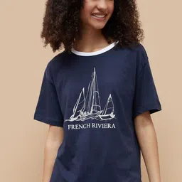 Fame Forever by Lifestyle Graphic Printed Round Neck Cotton T-shirt-image-63