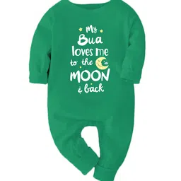 Zeezeezoo Infants My Bua Loves Me to the Moon & Back Printed Cotton Romper-image-96