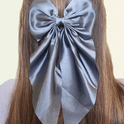 DIVASTRI Women Alligator Satin Bow Hair Clip-picture-9