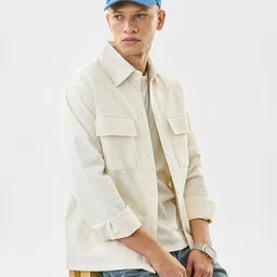 Snitch Textured Oversized Casual Shirt-image-38