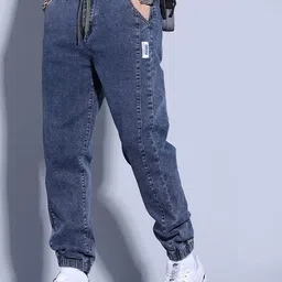 StyleCast x Revolte Men Relaxed Fit Light Fade Jeans-image-34