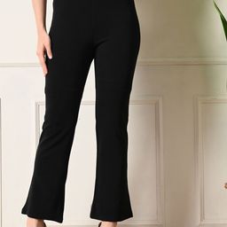 OWL MINK Women Regular Fit High-Rise Bootcut Trousers-image-42