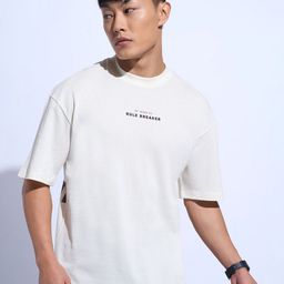 SF JEANS by Pantaloons Men Graphic Printed Round Neck Cotton Relaxed Fit T-shirt-image-68