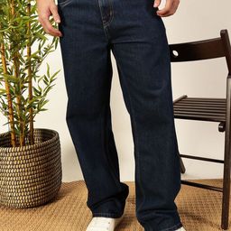 Thomas Scott Men Smart Relaxed Fit Pure Cotton Baggy Jeans-image-70