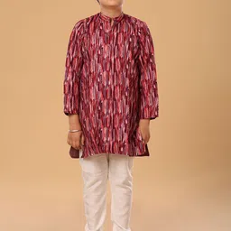The Mini Trunk Boys Printed Regular Kurta with Trousers image 5