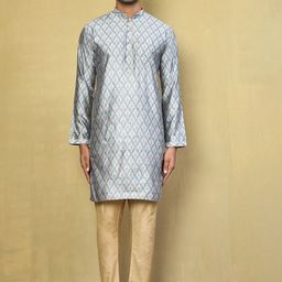 Arihant Rai Sinha Ethnic Motifs Printed Pure Cotton Straight Kurta with Pyjamas-image-51