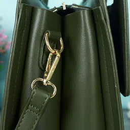 NFI essentials Bucket PU Satchel Handbag image 2