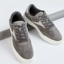 Forca Men Woven Design Leather Sneakers-image-32