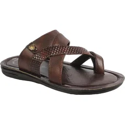 Trump Brown PU Flip Flops-image-37