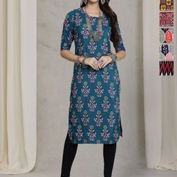7Threads Selection Of 6 Printed Straight Kurtas-image-76