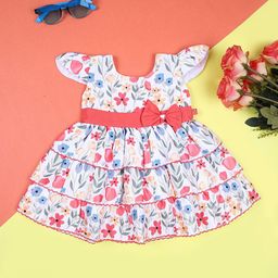 V-Mart Girls Printed Fit- Flare Dress-image-9