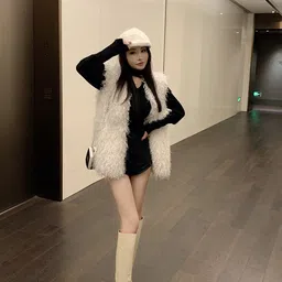 JC Mode Front-Open Fur Overcoats image 1