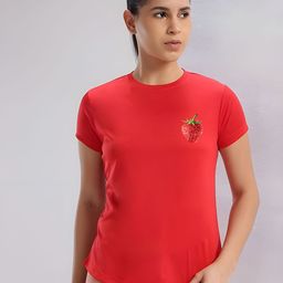 SZN Women Graphic Printed Round Neck T-shirt-image-75
