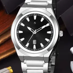 Shocknshop Men Patterned Dial & Stainless Steel Straps Analogue Multi Function Watch-33