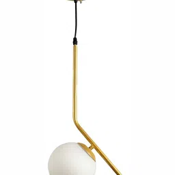 Whiteray Gold-Toned & White Contemporary Ceiling Lamp-image-59
