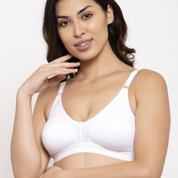 Prag & Co White Solid Non-Wired Non Padded Everyday Bra AB20434BW-picture-36