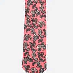 Tossido Men Pink & Brown Printed Broad Tie-picture-58
