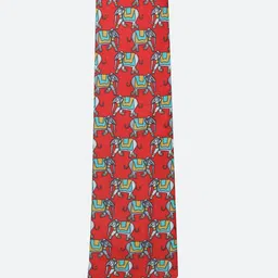 Tossido Men Red & Grey Printed Broad Tie-picture-2