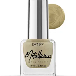 Renee Metallicious Long Lasting Nail Paint - 10ml - Gilded Gold-53