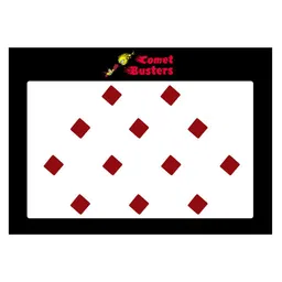Comet Busters 12 Pcs Reusable Diamond-Shaped Designer Bindis - Red-28