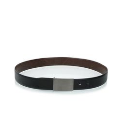 KEZRO Men Black Textured PU Reversible Belt-image-90