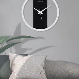 RANDOM Black & White Round Printed Contemporary Analogue Wall Clock-32