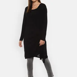 Van Heusen Woman Black Longline Sweater-image-72