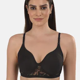 mod & shy Black Black Solid Non Padded T-Shirt Bra-image-54