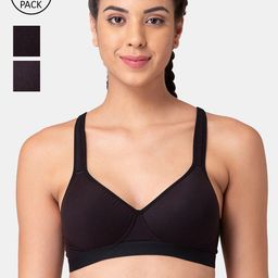 Tweens Woman Pack of 3 Black Lightly Padded Full Coverage T-shirt Bra-TLW-405-3PC-BLK-picture-17