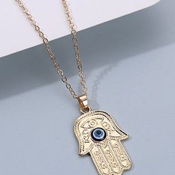 Pinapes Evil Eye Gold-Plated Necklace-48