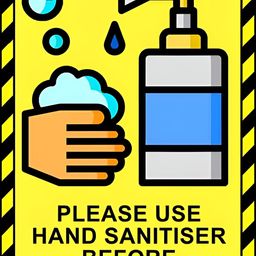Wallpics Yellow & Blue Printed Waterproof Wall Poster-image-81
