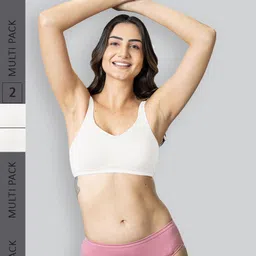 LYRA Pack Of 2 Cotton Spandax Full Coverage Secret Support Bra-picture-16