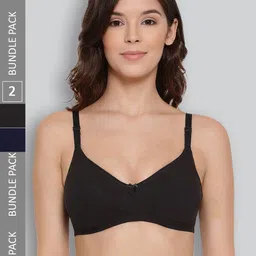 LYRA Pack Of 2 Combed Cotton Wirefree Secret Support Bra with Detachable Strap-picture-15