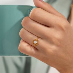 KISNA DIAMOND AND GOLD JEWELLERY Women Diamond Ring 14 Kt 1.25G-1
