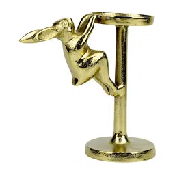 Hind Decor Gold-Toned Sneaking Bunny Figurine Showpiece-image-69