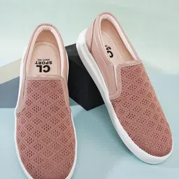 Carlton London sports Women Woven Design Slip-On Sneakers-picture-32