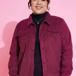 SASSAFRAS Curve Striped Corduroy Tailored Jacket-image-38